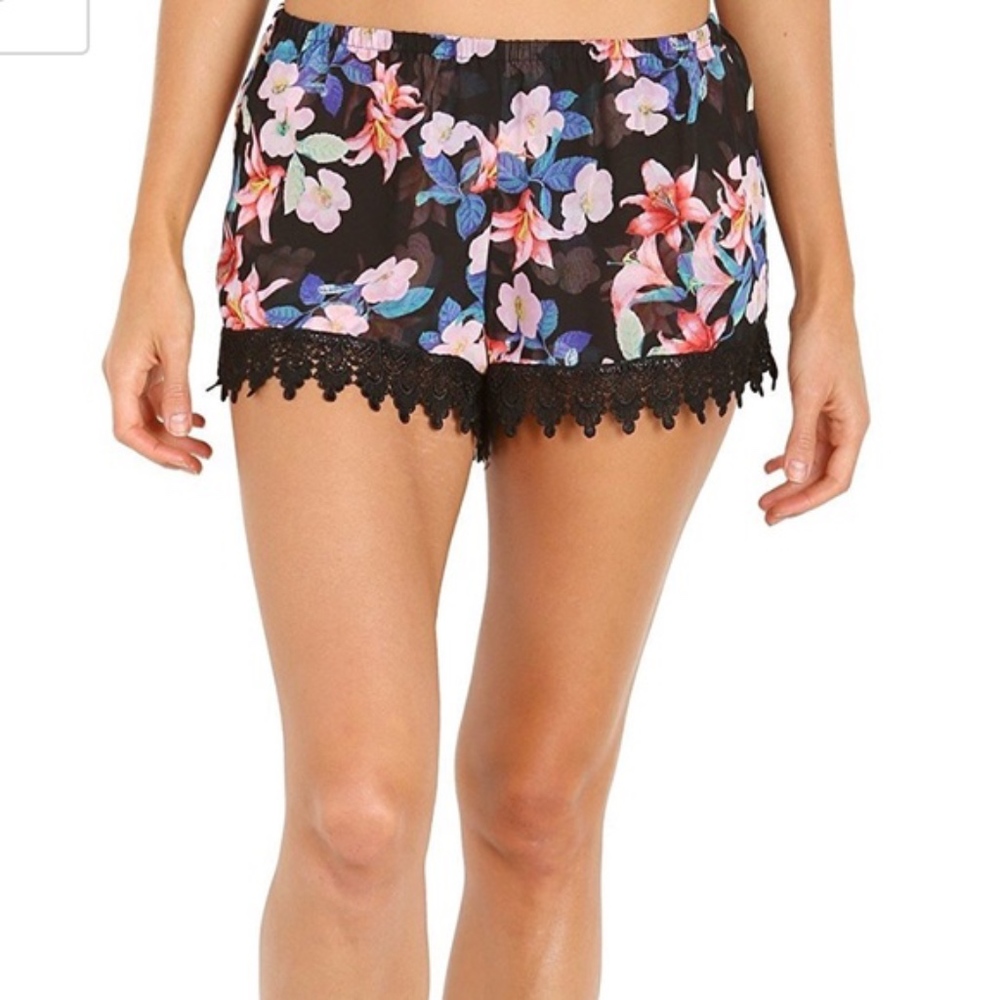 Bri Lacey Lace Trim Shorts